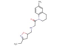 N-[(3-ethyl-4,5-dihydroisoxazol-5-yl)methyl]-2-(6-methyl-3,4-dihydroquinolin-1(2H)-yl)-2-oxoethanamine
