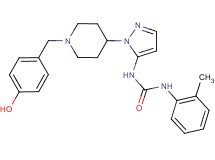 N-{1-[1-(4-hydroxybenzyl)-4-piperidinyl]-1H-pyrazol-5-yl}-N'-(2-methylphenyl)urea