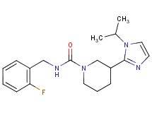 N-(2-fluorobenzyl)-3-(1-isopropyl-1H-imidazol-2-yl)-1-piperidinecarboxamide