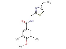 N-[(4-ethyl-1,3-thiazol-2-yl)methyl]-4-methoxy-3,5-dimethylbenzamide