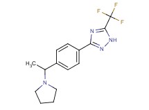 3-[4-(1-pyrrolidin-1-ylethyl)phenyl]-5-(trifluoromethyl)-1H-1,2,4-triazole