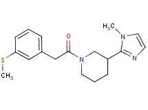 3-(1-methyl-1H-imidazol-2-yl)-1-{[3-(methylthio)phenyl]acetyl}piperidine