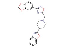 2-(1-{[3-(1,3-benzodioxol-5-yl)-1,2,4-oxadiazol-5-yl]methyl}-4-piperidinyl)-1,3-benzoxazole