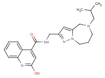 2-hydroxy-N-[(5-isobutyl-5,6,7,8-tetrahydro-4H-pyrazolo[1,5-a][1,4]diazepin-2-yl)methyl]-4-quinolinecarboxamide