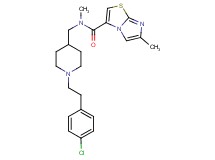 N-({1-[2-(4-chlorophenyl)ethyl]-4-piperidinyl}methyl)-N,6-dimethylimidazo[2,1-b][1,3]thiazole-3-carboxamide