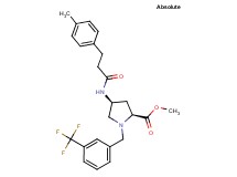 methyl (4S)-4-{[3-(4-methylphenyl)propanoyl]amino}-1-[3-(trifluoromethyl)benzyl]-L-prolinate