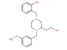 2-{[3-(2-hydroxyethyl)-4-(3-methoxybenzyl)-1-piperazinyl]methyl}phenol
