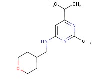 6-isopropyl-2-methyl-N-(tetrahydro-2H-pyran-4-ylmethyl)pyrimidin-4-amine