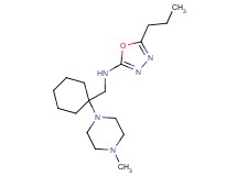 N-{[1-(4-methylpiperazin-1-yl)cyclohexyl]methyl}-5-propyl-1,3,4-oxadiazol-2-amine