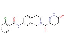 2-chloro-N-{2-[(6-oxo-1,4,5,6-tetrahydro-3-pyridazinyl)carbonyl]-1,2,3,4-tetrahydro-7-isoquinolinyl}benzamide