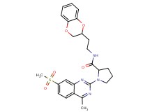 N-[2-(2,3-dihydro-1,4-benzodioxin-2-yl)ethyl]-1-[4-methyl-7-(methylsulfonyl)-2-quinazolinyl]prolinamide