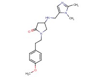 4-{[(1,2-dimethyl-1H-imidazol-5-yl)methyl]amino}-1-[2-(4-methoxyphenyl)ethyl]-2-pyrrolidinone