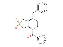 (4aR*,7aS*)-1-(3-pyridinylmethyl)-4-(1H-pyrrol-2-ylcarbonyl)octahydrothieno[3,4-b]pyrazine 6,6-dioxide