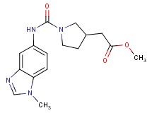methyl (1-{[(1-methyl-1H-benzimidazol-5-yl)amino]carbonyl}pyrrolidin-3-yl)acetate