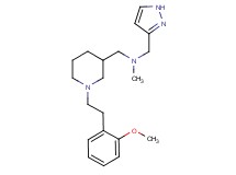 ({1-[2-(2-methoxyphenyl)ethyl]-3-piperidinyl}methyl)methyl(1H-pyrazol-3-ylmethyl)amine