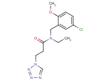 N-(5-chloro-2-methoxybenzyl)-N-ethyl-3-(1H-tetrazol-1-yl)propanamide