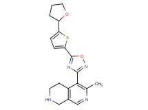 6-methyl-5-{5-[5-(tetrahydro-2-furanyl)-2-thienyl]-1,2,4-oxadiazol-3-yl}-1,2,3,4-tetrahydro-2,7-naphthyridine hydrochloride