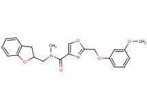 N-(2,3-dihydro-1-benzofuran-2-ylmethyl)-2-[(3-methoxyphenoxy)methyl]-N-methyl-1,3-oxazole-4-carboxamide