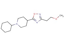 1-cyclohexyl-4-[3-(2-methoxyethyl)-1,2,4-oxadiazol-5-yl]piperidine