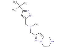 1-(3-tert-butyl-1H-pyrazol-5-yl)-N-methyl-N-(4,5,6,7-tetrahydropyrazolo[1,5-a]pyrazin-2-ylmethyl)methanamine