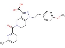 1-[2-(4-methoxyphenyl)ethyl]-5-[(6-methylpyridin-2-yl)carbonyl]-4,5,6,7-tetrahydro-1H-pyrazolo[4,3-c]pyridine-3-carboxylic acid