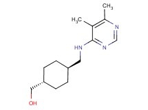 (trans-4-{[(5,6-dimethylpyrimidin-4-yl)amino]methyl}cyclohexyl)methanol
