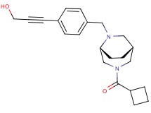 3-(4-{[(1R*,5R*)-3-(cyclobutylcarbonyl)-3,6-diazabicyclo[3.2.2]non-6-yl]methyl}phenyl)-2-propyn-1-ol