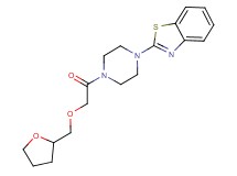 2-{4-[(tetrahydro-2-furanylmethoxy)acetyl]-1-piperazinyl}-1,3-benzothiazole