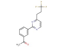 1-{3-[4-(3,3,3-trifluoropropyl)pyrimidin-2-yl]phenyl}ethanone