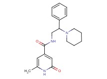 6-methyl-2-oxo-N-(2-phenyl-2-piperidin-1-ylethyl)-1,2-dihydropyridine-4-carboxamide