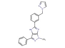 1-methyl-3-phenyl-5-[3-(1H-pyrazol-1-ylmethyl)phenyl]-1,4-dihydroimidazo[4,5-c]pyrazole