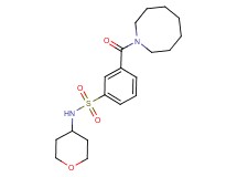 3-(azocan-1-ylcarbonyl)-N-(tetrahydro-2H-pyran-4-yl)benzenesulfonamide