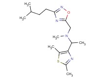 1-(2,5-dimethyl-1,3-thiazol-4-yl)-N-methyl-N-{[3-(3-methylbutyl)-1,2,4-oxadiazol-5-yl]methyl}ethanamine