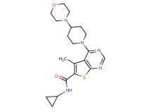 N-cyclopropyl-5-methyl-4-[4-(4-morpholinyl)-1-piperidinyl]thieno[2,3-d]pyrimidine-6-carboxamide