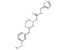 2-[2-(3-methoxybenzyl)-4-morpholinyl]-N-(2-thienylmethyl)acetamide