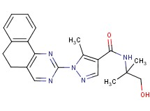 1-(5,6-dihydrobenzo[h]quinazolin-2-yl)-N-(2-hydroxy-1,1-dimethylethyl)-5-methyl-1H-pyrazole-4-carboxamide