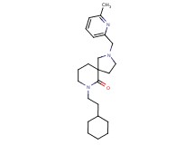 7-(2-cyclohexylethyl)-2-[(6-methyl-2-pyridinyl)methyl]-2,7-diazaspiro[4.5]decan-6-one