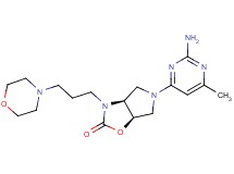 (3aS*,6aR*)-5-(2-amino-6-methylpyrimidin-4-yl)-3-(3-morpholin-4-ylpropyl)hexahydro-2H-pyrrolo[3,4-d][1,3]oxazol-2-one