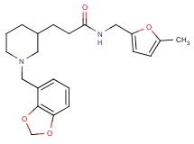3-[1-(1,3-benzodioxol-4-ylmethyl)-3-piperidinyl]-N-[(5-methyl-2-furyl)methyl]propanamide