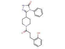 5-{1-[3-(2-hydroxyphenyl)propanoyl]piperidin-4-yl}-4-phenyl-2,4-dihydro-3H-1,2,4-triazol-3-one