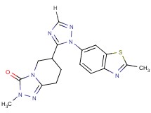 2-methyl-6-[1-(2-methyl-1,3-benzothiazol-6-yl)-1H-1,2,4-triazol-5-yl]-5,6,7,8-tetrahydro[1,2,4]triazolo[4,3-a]pyridin-3(2H)-one