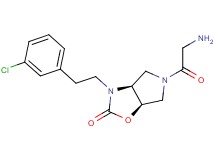 rel-(3aS,6aR)-3-[2-(3-chlorophenyl)ethyl]-5-glycylhexahydro-2H-pyrrolo[3,4-d][1,3]oxazol-2-one hydrochloride