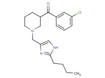 {1-[(2-butyl-1H-imidazol-4-yl)methyl]-3-piperidinyl}(3-chlorophenyl)methanone