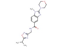 N-[(5-isopropyl-1,2,4-oxadiazol-3-yl)methyl]-1-methyl-2-(4-morpholinyl)-1H-benzimidazole-5-carboxamide