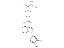 N~4~-[1-(3,4-dimethylphenyl)-4,5,6,7-tetrahydro-1H-indazol-4-yl]-N~1~,N~1~-dimethyl-1,4-piperidinedicarboxamide
