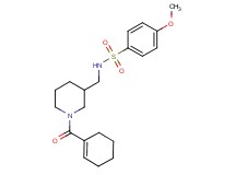 N-{[1-(1-cyclohexen-1-ylcarbonyl)-3-piperidinyl]methyl}-4-methoxybenzenesulfonamide