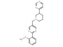 2-(2-methoxyphenyl)-5-[(3-pyrimidin-4-ylpiperidin-1-yl)methyl]pyrimidine