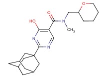 2-(1-adamantyl)-4-hydroxy-N-methyl-N-(tetrahydro-2H-pyran-2-ylmethyl)pyrimidine-5-carboxamide