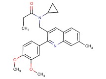 N-cyclopropyl-N-{[2-(3,4-dimethoxyphenyl)-7-methyl-3-quinolinyl]methyl}propanamide