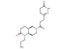 (4aS*,8aR*)-6-[3-(6-oxo-1,4,5,6-tetrahydropyridazin-3-yl)propanoyl]-1-propyloctahydro-1,6-naphthyridin-2(1H)-one